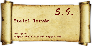Stelzl István névjegykártya