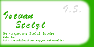 istvan stelzl business card